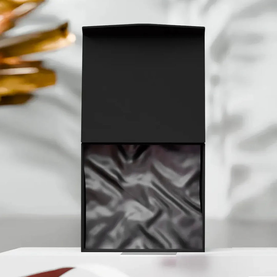 Scents N Stories luxury perfume gift box with premium minimalist packaging.