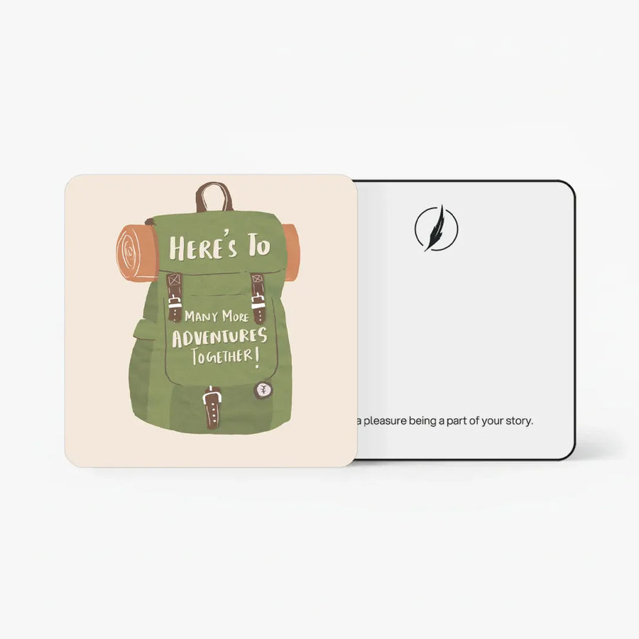 Scents N Stories “Here’s To You” gift card for thoughtful gifting.
